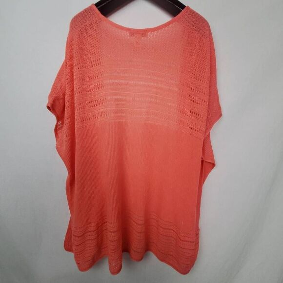 CJ Banks X/1x Plus  Pink Open Front Cardigan - Picture 6 of 9